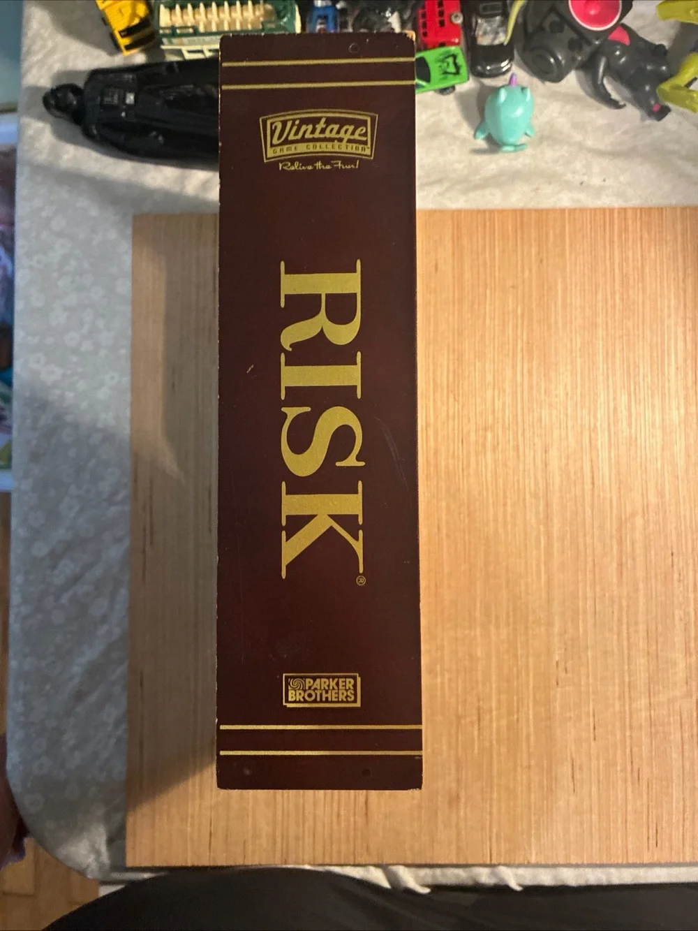 Vintage Hasbro Risk Board Game - Classic Strategy Game (Red, Yellow, Blue)